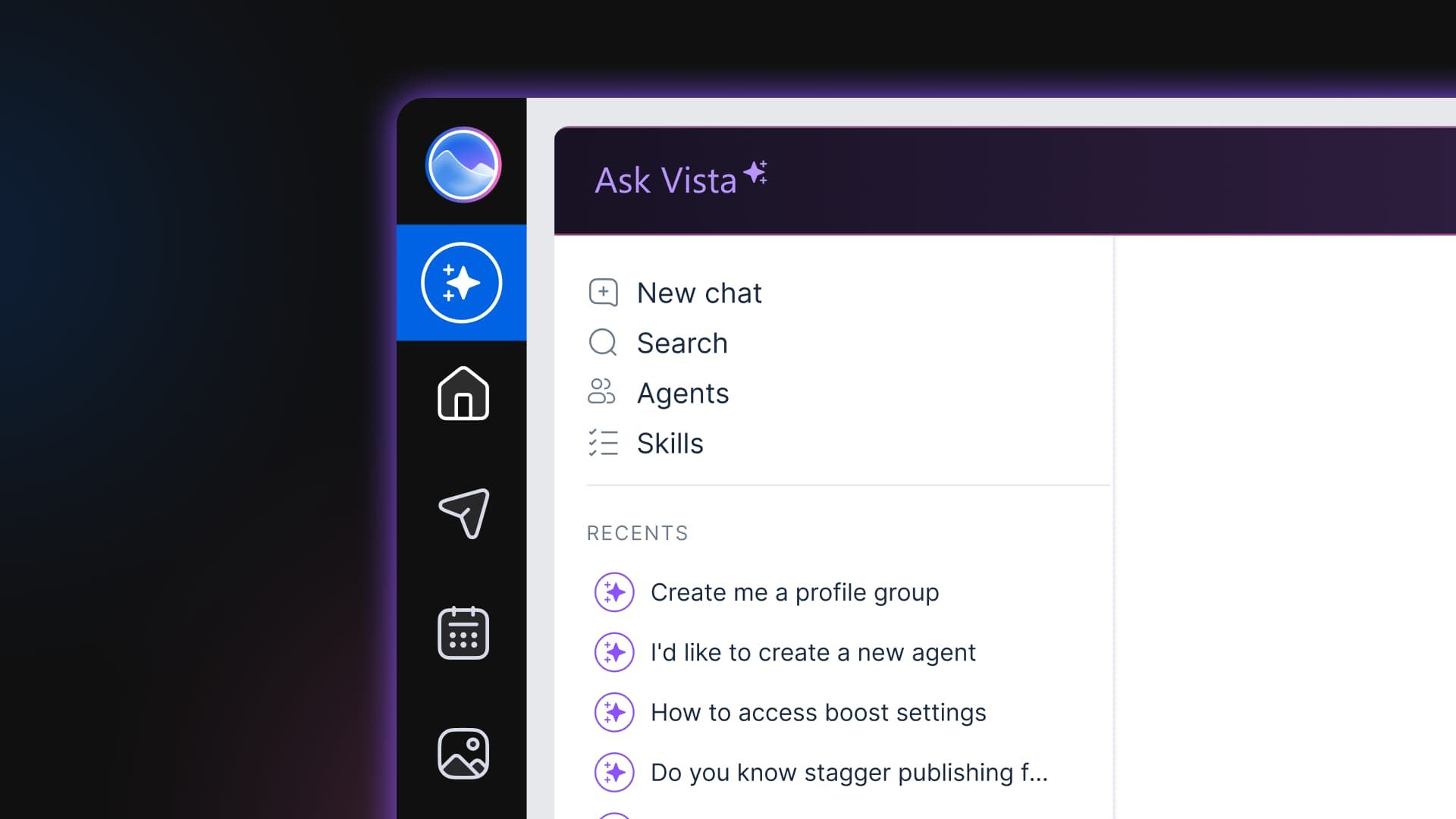 Make Ask Vista Your Homepage: Conversational AI for Social Media